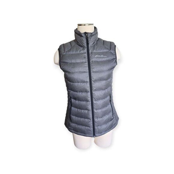 Eddie Bauer Puffer Vest Womens Gray First Ascent Pertex Quantum Small - Picture 1 of 6